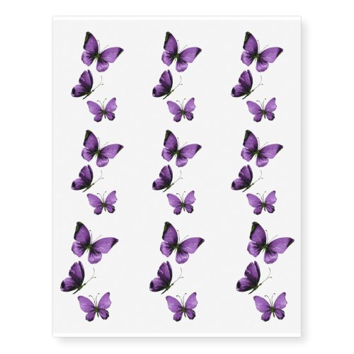 Two Tone Black & Blue Butterflies Fake /