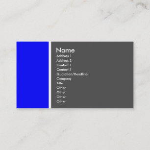 Two Tone (Blue and Gray) - Customized Business Card