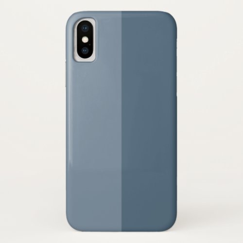 Two Tone _ Blue iPhone X Case