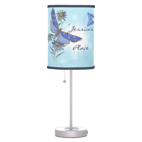Two_tone Blue Gold Dragonfly Lamp_in_a_Box Table Lamp
