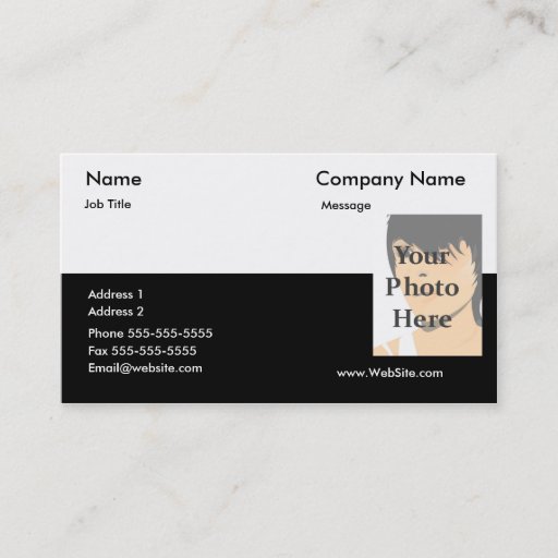 Customizable Two-Tone Business Card