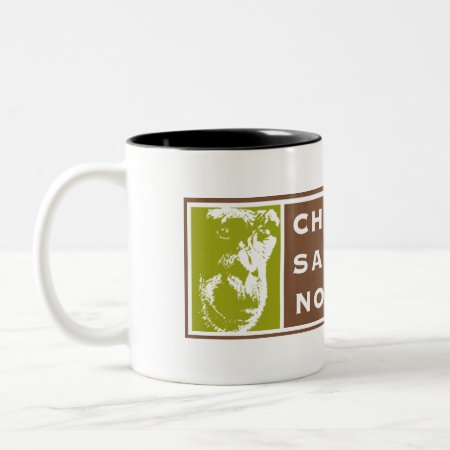 Two-tone Chimpanzee Sanctuary Northwest Logo Mug