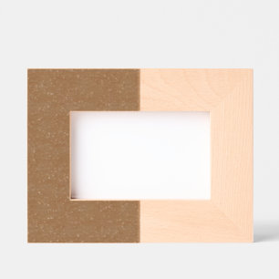 Two-Tone Custom Etched Wood Frame – Walnut & Maple