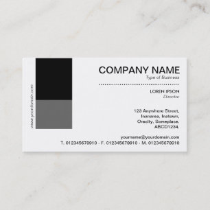 Two Tone Decor - Black and Gray Business Card