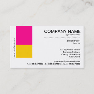 Two Tone Decor - Hot Pink and Amber Business Card