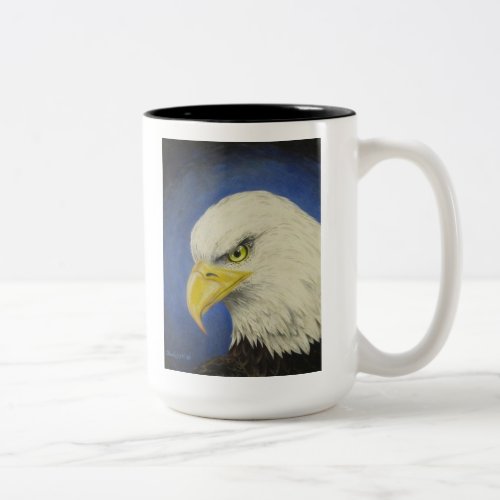 Two Tone Eagle Coffee Mug by Greggs Deep Colors