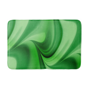 Two Tone Emerald Swirl Bath Mat