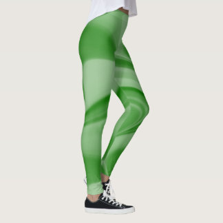 Two Tone Emerald Swirl Leggings