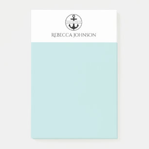 Two-tone "From the Desk of" custom name Post-it Notes