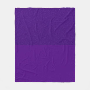 Two-Tone Glitter & Matte Purple Blanket (Custom)