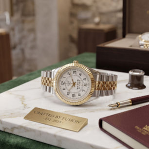 Two Tone Gold and Silver Luxury Watch