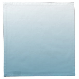 Two-tone gradient ombre angel blue cloth napkin