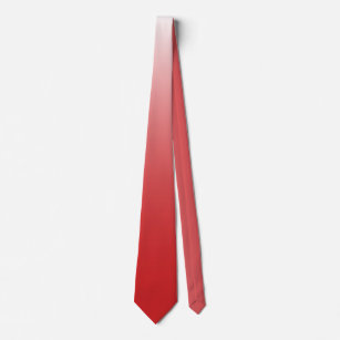 Two-tone gradient ombre fiery red neck tie