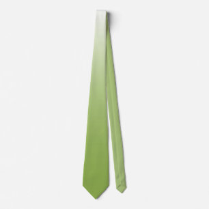 Two-tone gradient ombre greenery green neck tie