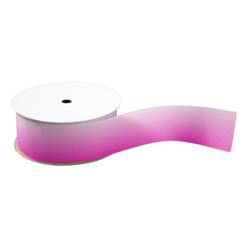 Two_tone gradient ombre hot pink grosgrain ribbon