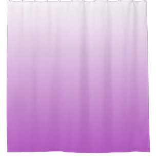 Two-tone gradient ombre lilac purple shower curtain