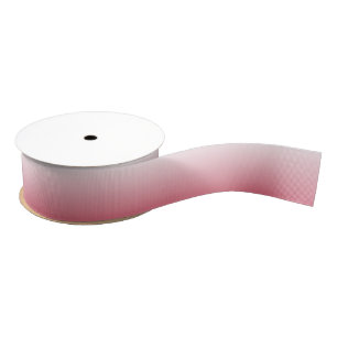 Two-tone gradient ombre salmon pink grosgrain ribbon