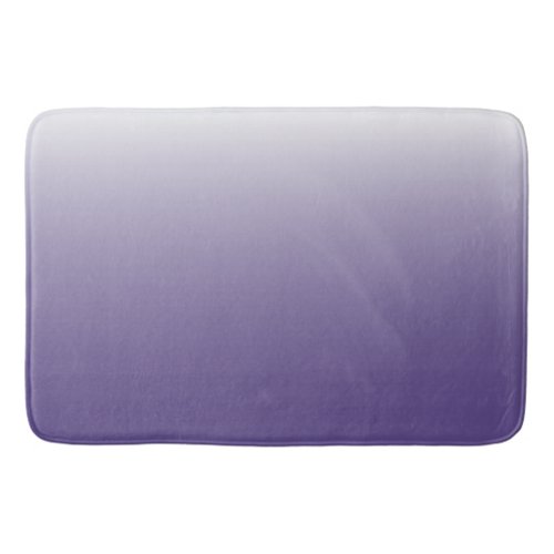 Two_tone gradient ombre Ultra Violet Bath Mat