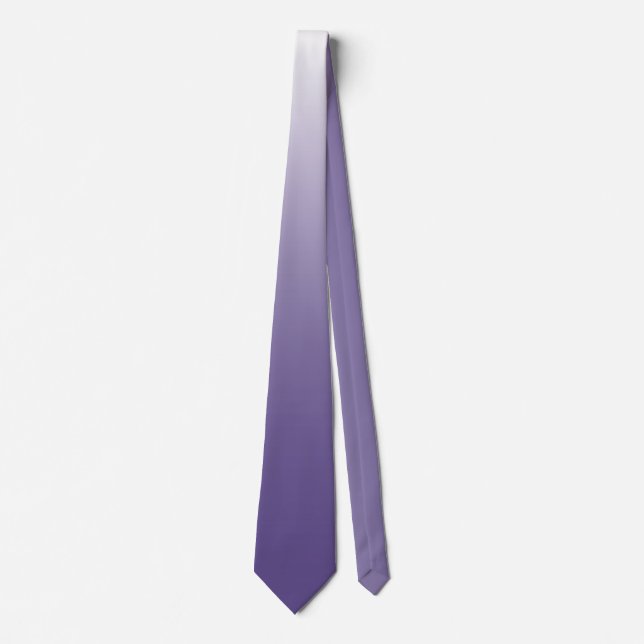 Two-tone gradient ombre Ultra Violet Neck Tie (Front)