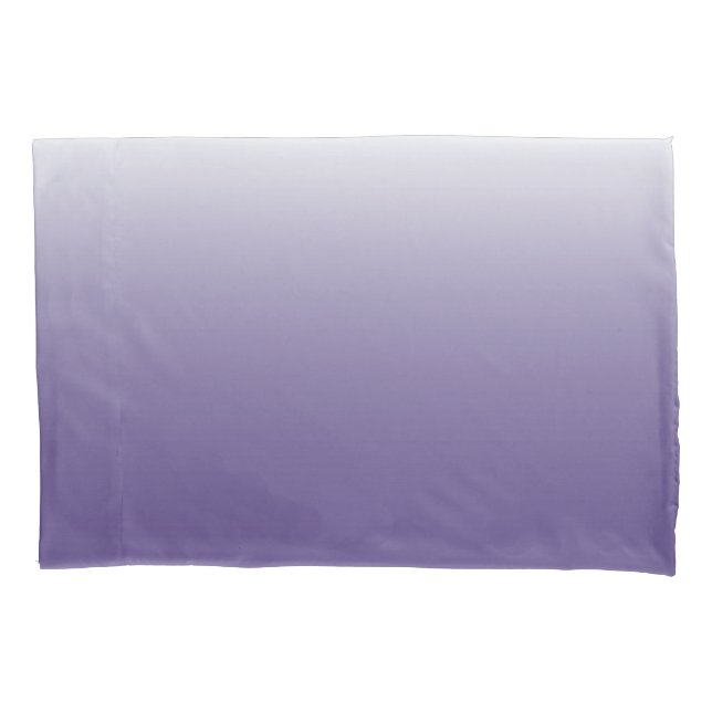 Two-tone gradient ombre Ultra Violet Pillow Case (Front)