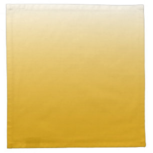 Two-tone gradient ombre yellow napkin