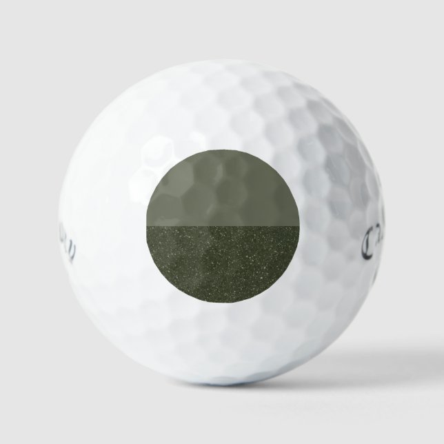 Two-Tone Green Golf Ball Design – Customizable (Front)