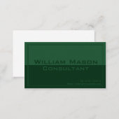 Two Tone Green, Professional Business Card (Front/Back)