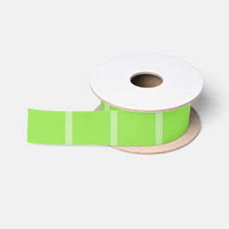 Two-Tone Green Striped Satin Ribbon