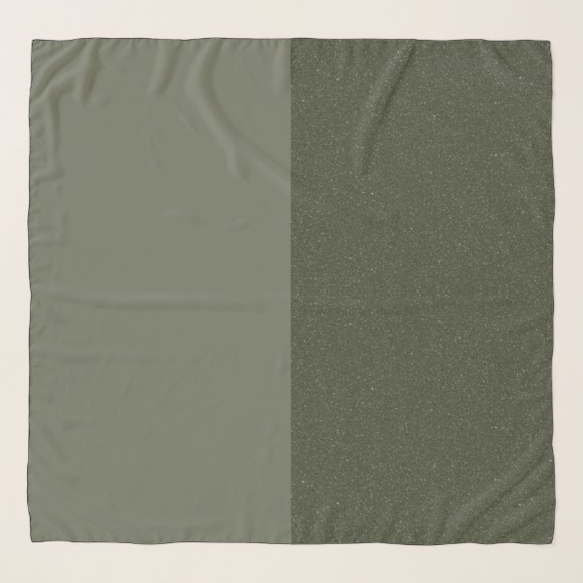 Two-Tone Green Vertical Chiffon Scarf – Customize (Front)