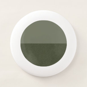 Two-Tone Green White Edge Frisbee – Customizable