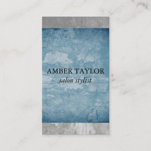Two Tone Grunge Texture Business Card (Front)