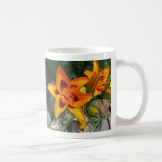 two tone lily mug