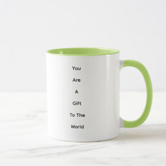 Two-tone lime colored interior Mug