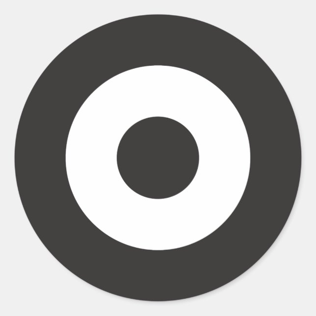 Two Tone Mod Round Sticker (Front)