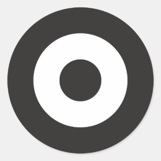 Two Tone Mod Round Sticker