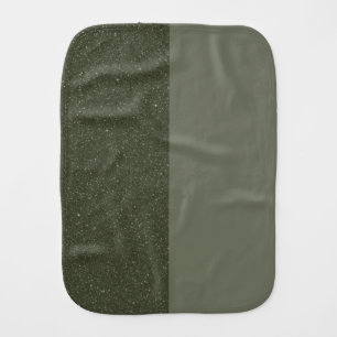 Two-Tone Moss Burp Cloth Vertical Split (Custom)
