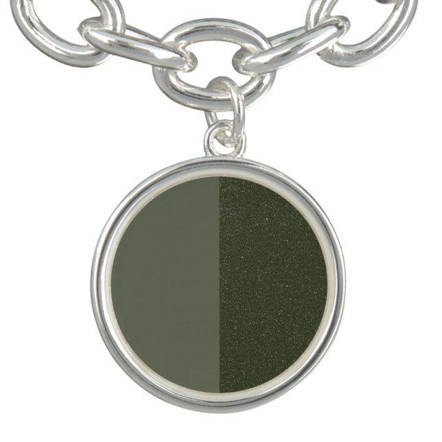 Two-Tone Moss Charm Bracelet – Customizable (Design)