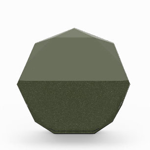 Two-Tone Moss Green Acrylic Award – Customizable