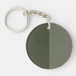 Two-Tone Moss Green Acrylic Keychain – Customize