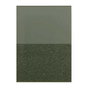 Two-Tone Moss Green Acrylic Wall Art – Customize