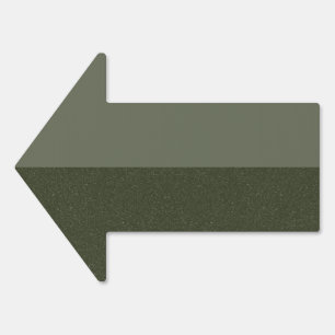 Two-Tone Moss Green Arrow Sign – Customizable