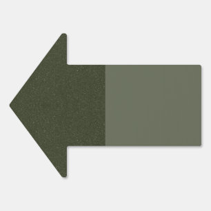 Two-Tone Moss Green Arrow Yard Sign – Customizable
