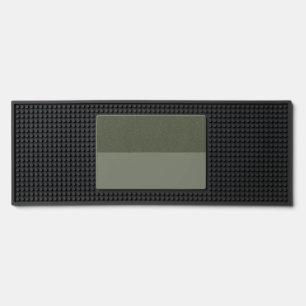 Two-Tone Moss Green Bar Mat – Customizable