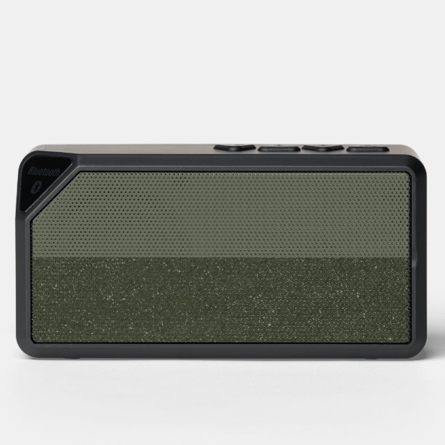 Two-Tone Moss Green Bluetooth Speaker – Customize (Front)