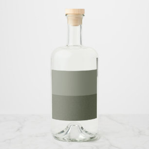 Two-Tone Moss Green Bottle Label – Customizable