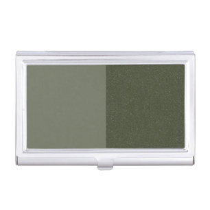 Two-Tone Moss Green Business Card – Customizable Business Card Case