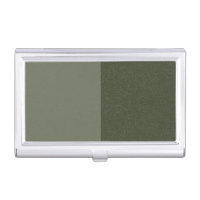 Two-Tone Moss Green Business Card – Customizable