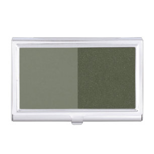 Two-Tone Moss Green Business Card – Customizable Case