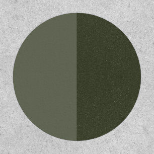 Two-Tone Moss Green Circle Patch – Customizable