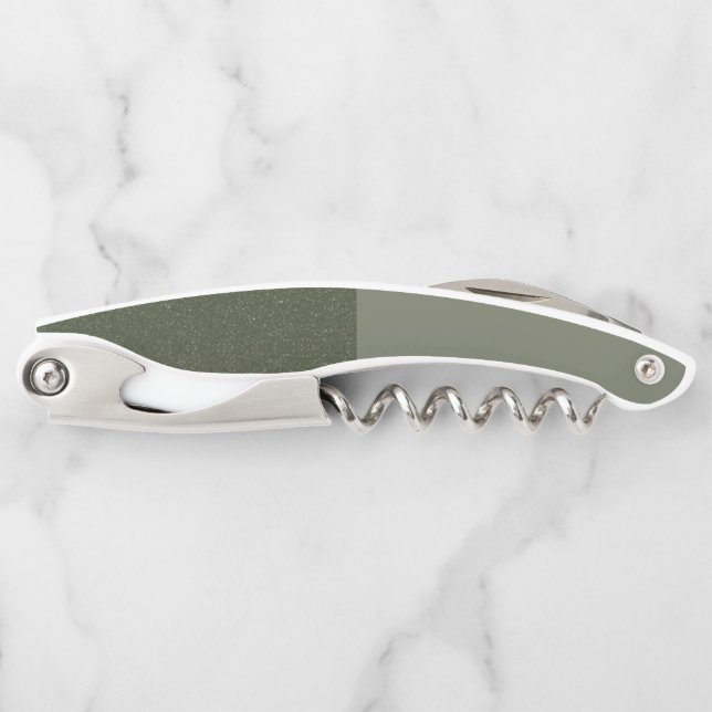 Two-Tone Moss Green Corkscrew – Customizable (Front)